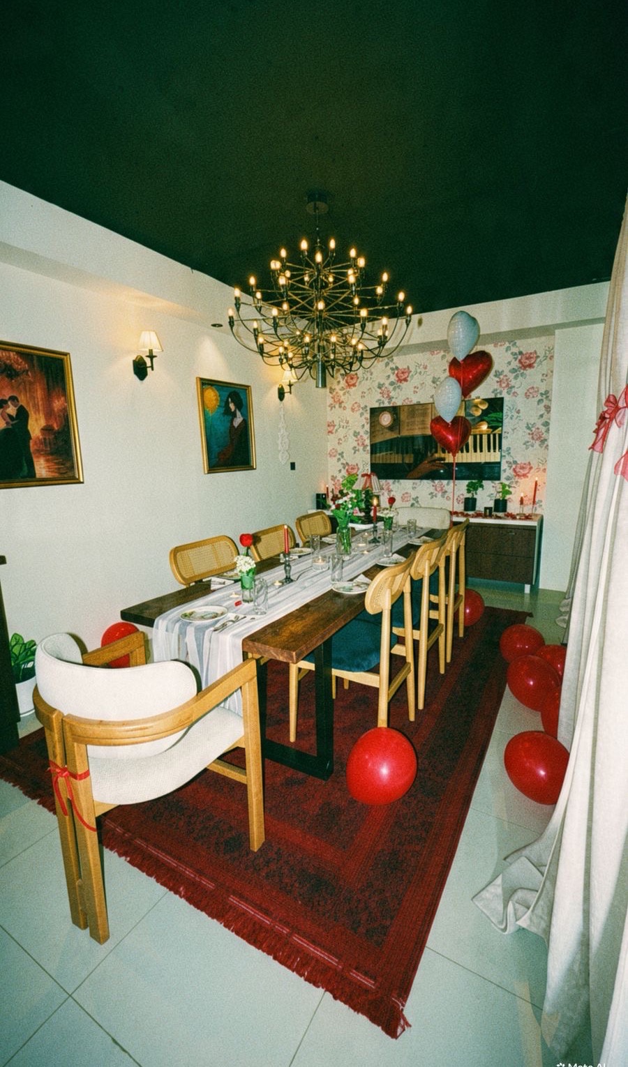 Kurdila private room set for a celebration